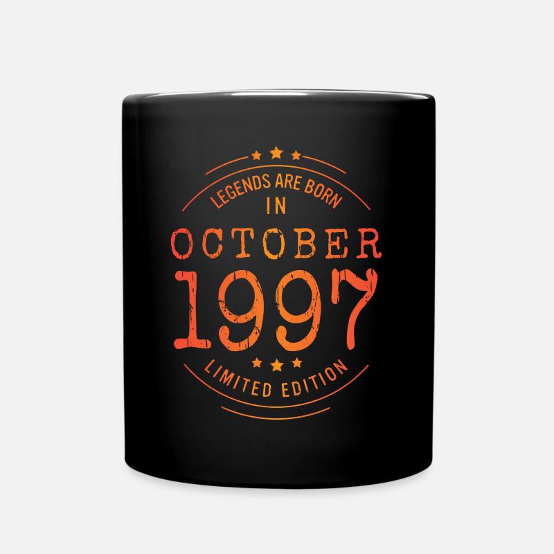 Anniversaire Octobre 1997 Edition Limitée Millésime - Mug uni - noir