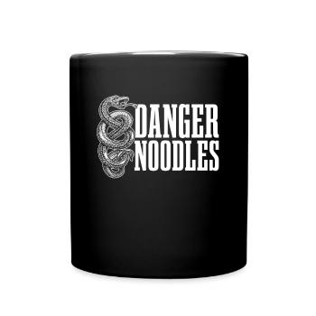 Nouilles Danger pour tous les fans de serpents - Mug uni - noir - Devant
