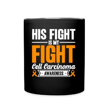 Soutien pour la sensibilisation au carcinome cellulaire - Mug uni - noir - Devant