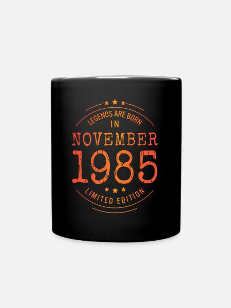 Anniversaire Novembre 1985 Edition Limitée Millésime - Mug uni - noir