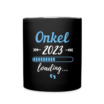 Onkel Loading 2023 - Tasse einfarbig - Schwarz - Vorne
