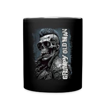 Grumpy old man - Tasse einfarbig - Schwarz - Vorne