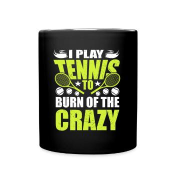 Dicton de tennis pour un joueur amateur de tennis en détresse - Mug uni - noir - Devant