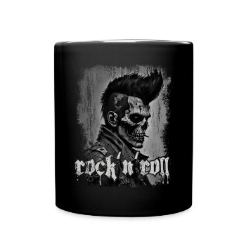 Rock’n’Roll Horreur Punk Zombie Skull - Mug uni - noir - Devant