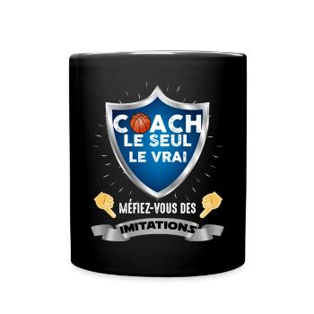 Entraineur de basket humour Basket-ball - Mug uni - noir - Devant
