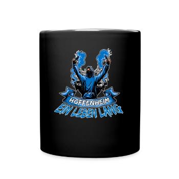 Hoffenheim ein Leben lang - Tasse einfarbig - Schwarz - Vorne