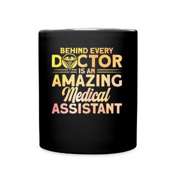 Aide-soignant Assistante médicale - Mug uni - noir - Devant