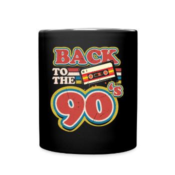 90s Outfit | Back to the 90s Retro - Full Colour Mug - black - Front