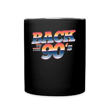 90s Outfit | Back to the 90s Retro - Full Colour Mug - black - Front
