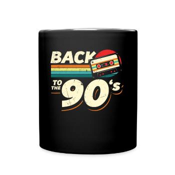 90s Outfit | Back to the 90s Retro - Full Colour Mug - black - Front