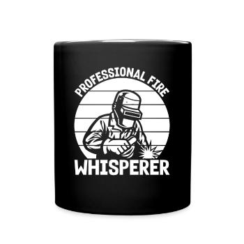 Soudage professionnel de murmure d’incendie Métallurgiste - Mug uni - noir - Devant