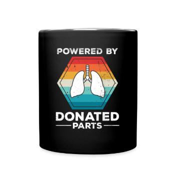 Donneur propulsé Lung Survivor Vintage - Mug uni - noir - Devant