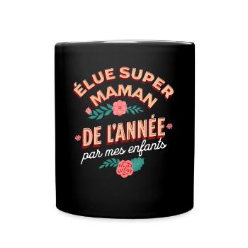 Super Maman Cadeau Mère Amour Original - Mug uni - noir - Devant
