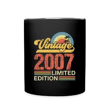 Limited Edition 2007 Birthday Year 2007 - Full Colour Mug - black - Front