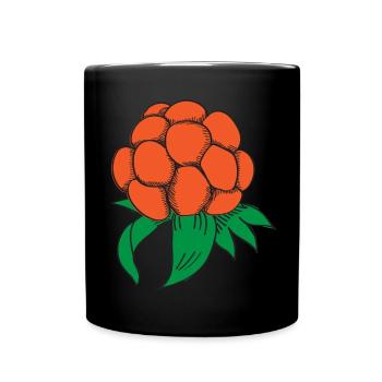 Hjortron Moltebeere Schweden Frucht Beere - Tasse einfarbig - Schwarz - Vorne