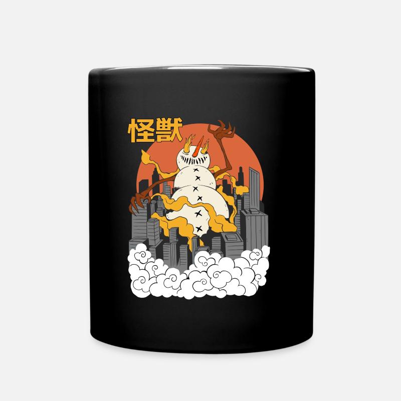 Giant Horse Sunset Japanese - Full Colour Mug - black