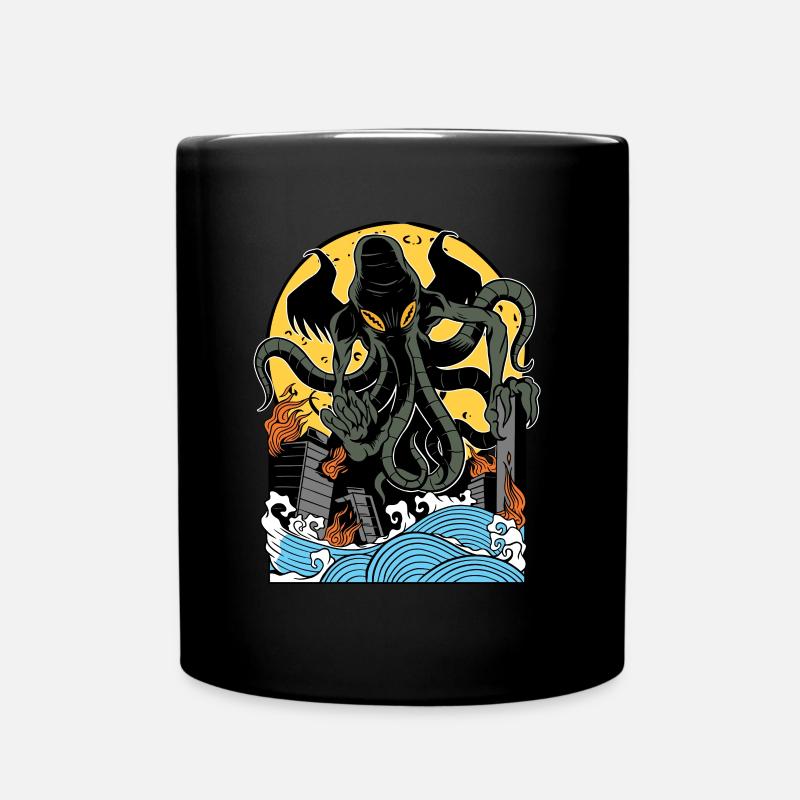 Gott Cthulhu - Tasse einfarbig - Schwarz