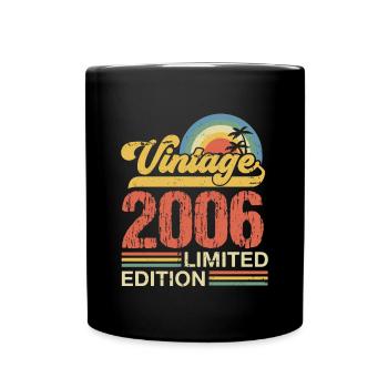 Edition Limitée Vintage Anniversaire Année 2006 - Mug uni - noir - Devant