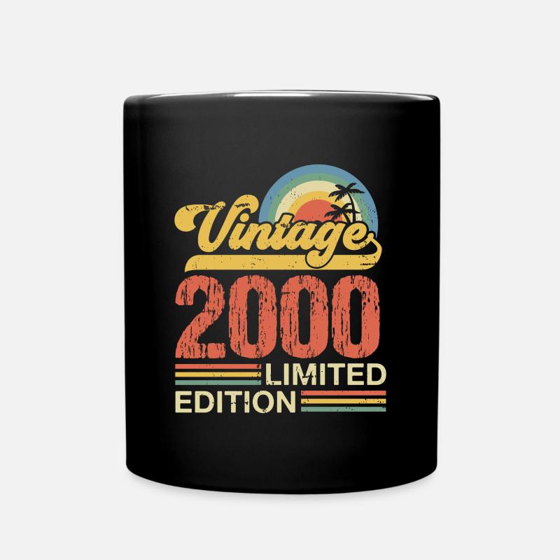 Edition Limitée Vintage Anniversaire Année 2000 - Mug uni - noir