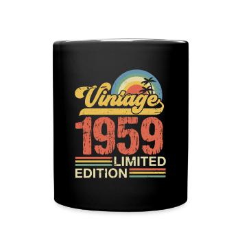 Limited Edition Vintage Birthday Vintage 1959 - Full Colour Mug - black - Front