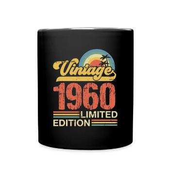 Edition Limitée Vintage Anniversaire Vintage 1960 - Mug uni - noir - Devant
