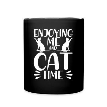 Chat parents chats dictons chat cadeau - Mug uni - noir - Devant