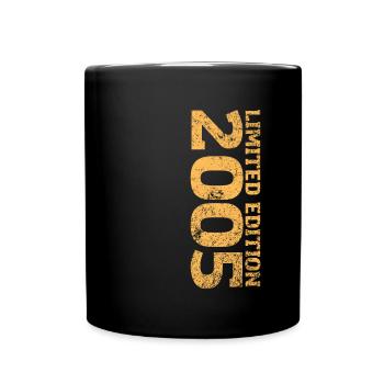 Limited Edition 2005 18. Geburtstag Geschenk - Tasse einfarbig - Schwarz - Vorne