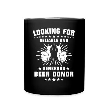Drinking beer Drinking celebrating Beer sayings - Full Colour Mug - black - Front