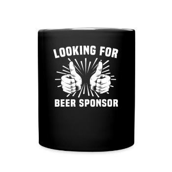 Beer sayings Drink beer - Full Colour Mug - black - Front