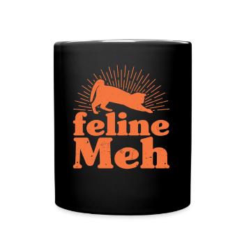 Katzeneltern Katze Katzen Sprüche Geschenk - Tasse einfarbig - Schwarz - Vorne