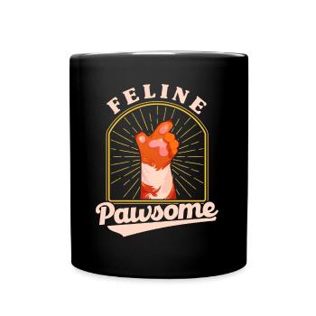 Katzen Sprüche Katze Katzen Liebhaber Geschenk - Tasse einfarbig - Schwarz - Vorne
