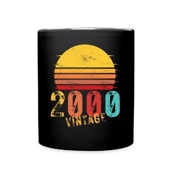Edition Limitée Vintage Anniversaire Année 2000 - Mug uni - noir - Devant