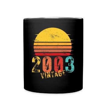 Edition Limitée Vintage Anniversaire Année 2003 - Mug uni - noir - Devant
