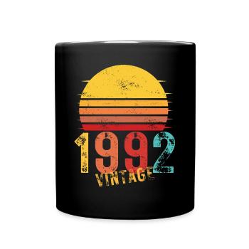 Edition Limitée Vintage Anniversaire Année 1992 - Mug uni - noir - Devant