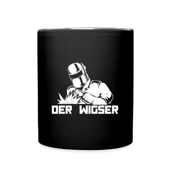 Der Wigser Schweißer Witziges Schweißen Geschenk - Tasse einfarbig - Schwarz - Vorne