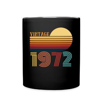 Limited Edition Vintage Birthday Vintage 1972 - Full Colour Mug - black - Front