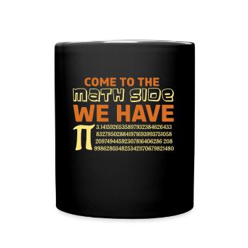 Mars Math Vacances Mathématiques Drôle Pi Math Côté - Mug uni - noir - Devant