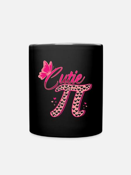 Papillon Mignon Pi Math Vacances Mathématiques Pi Day - Mug uni - noir