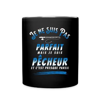 Pêche Cadeau pour Pêcheur Sport Citation Humour - Mug uni - noir - Devant