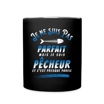 Pêche Cadeau pour Pêcheur Sport Citation Humour - Mug uni - noir - Devant