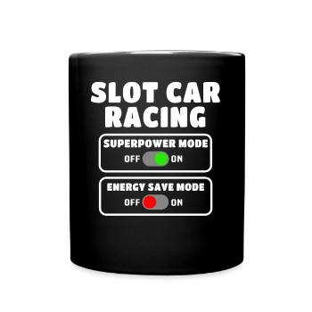 Slot Car Slotracing Slotcar - Tasse einfarbig - Schwarz - Vorne
