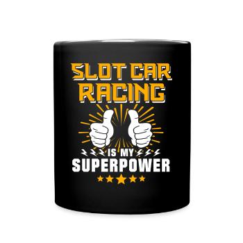 Slot Car Slotracing Slotcar - Tasse einfarbig - Schwarz - Vorne