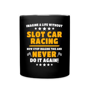 Slot Car Slotracing - Mug uni - noir - Devant