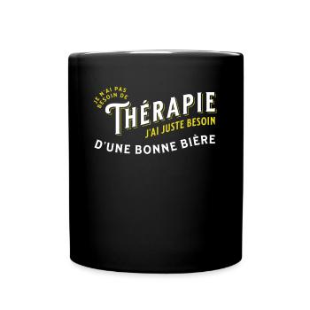 Apéro Idée Cadeau Citation Bière Alcool Apéritif - Mug uni - noir - Devant