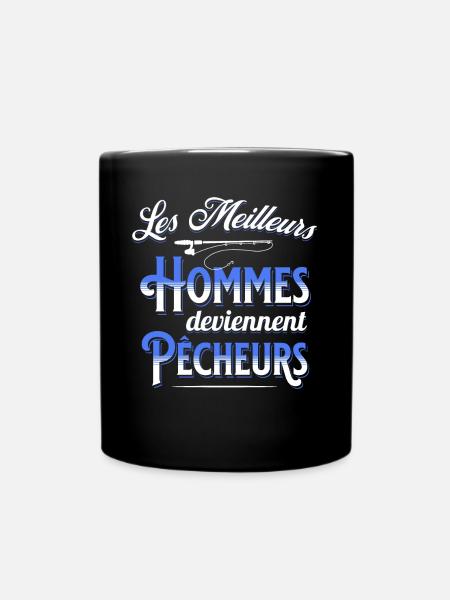 Pêche Cadeau pour Pêcheur Sport Citation Humour - Mug uni - noir