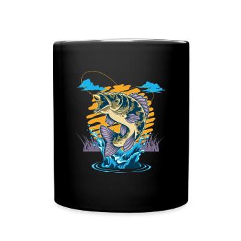 Pêche Cadeau pour Pêcheur Sport Citation Humour - Mug uni - noir - Devant