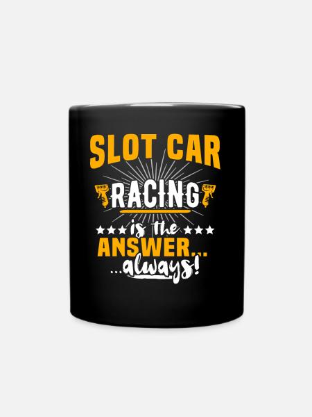 Slot Car Racing - Tasse einfarbig - Schwarz