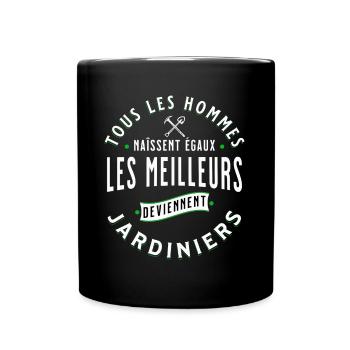 Jardin idée cadeau pour Jardinier Potager Citation - Mug uni - noir - Devant