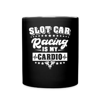 Slotcar Slot Car Slotracing - Tasse einfarbig - Schwarz - Vorne