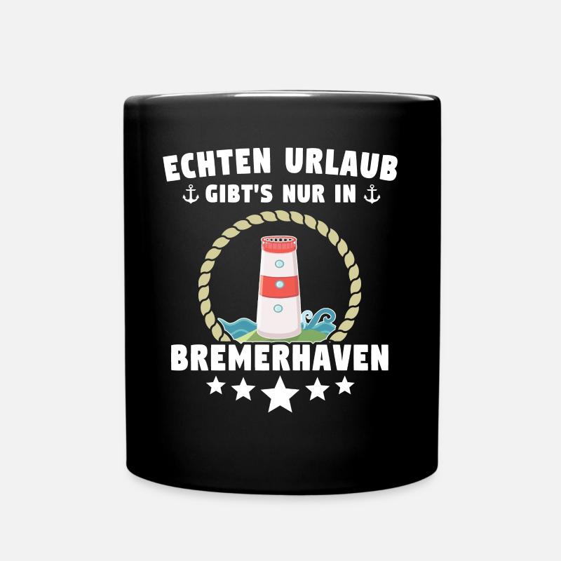 Bremerhaven Sprüche Bremerhavener Spruch - Tasse einfarbig - Schwarz